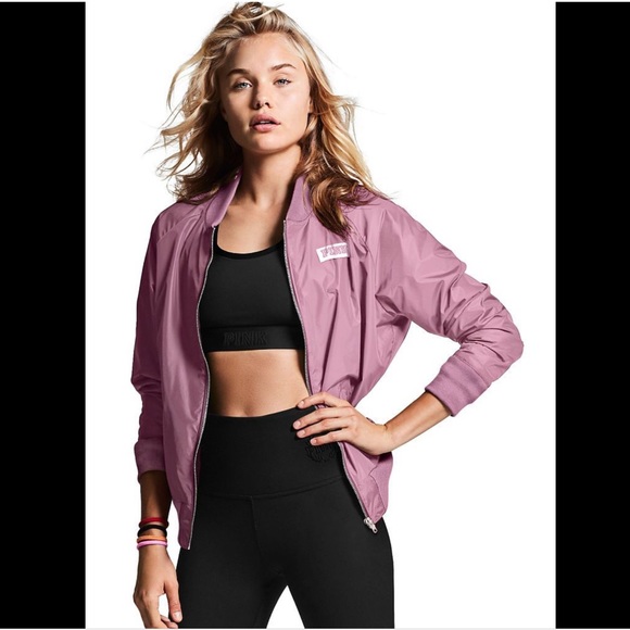 PINK Victoria's Secret Jackets & Blazers - Victoria's Secret Pink Bomber Jacket Autumn Rose